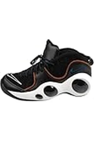 Nike Air Zoom Flight 96, Zapatillas de básquetbol Hombre, Black/Valerian/Brown, 38.5 EU