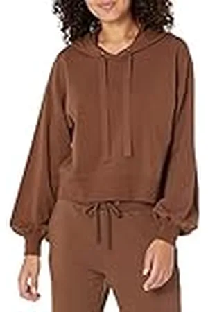 THE DROP Mayla Sudadera Corta Elástica Supersuave para Mujer, , XXS