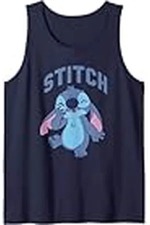 Disney Lilo & Stitch Cute Laughing Stitch Portrait Camiseta sin Mangas