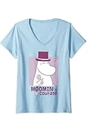 Moomin Mujer pappa es coraje Camiseta Cuello V