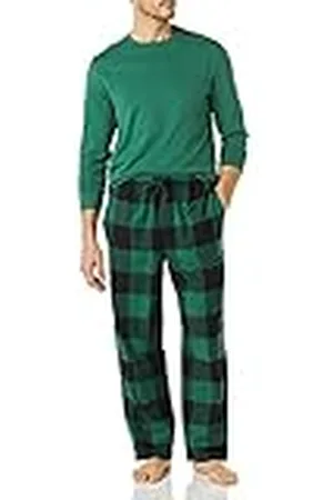 Amazon Conjunto de Pijama de Franela Suave (Disponible en Tallas Grandes) Hombre, , L
