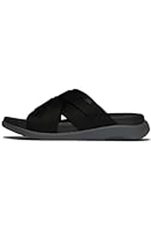 FitFlop F-Mode Go Mens Webbing Strappy Slides, Sandalia Hombre, , 43 EU