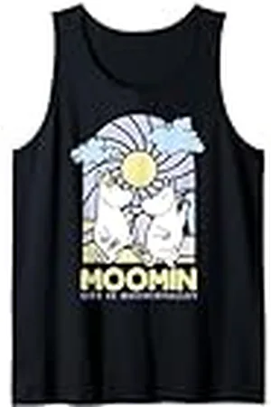 Moomin Life In valley - Vidrieras estilo oscuro Camiseta sin Mangas