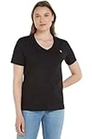 Calvin Klein Jeans Mujeres CK EMBRO BADGE V-NECK TEE J20J222560, , XS