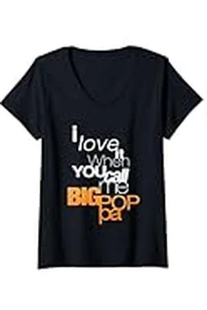 Hip Mujer Me encanta cuando me llamas gran poppa Camiseta Cuello V