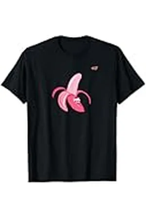 Emoji Emoticon Plátano Rosa Camiseta