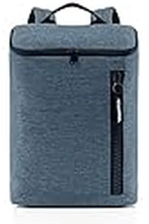 Reisenthel Overnighter-Backpack M Twist Blue - Mochila Deportiva y Elegante, Compartimento para portátil, Repelente al Agua