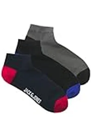 JACK & JONES Short Socks 3 Pack Jacjoseph Solid-Calcetines Cortos (3 Unidades), , Talla única (Pack de 3) Hombres