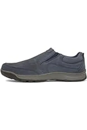 Hush Puppies Jasper, Mocasines Hombre, Azul (Navy Nubuck Navy), 47 EU