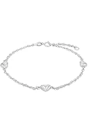 Amor Pulsera de de ley 925 para mujer, 17+2 cm, , corazón, en caja de regalo