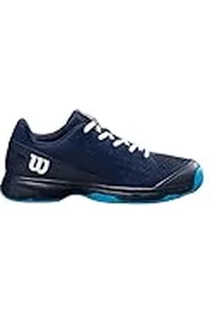 Wilson Rush Pro JR L, Zapatillas de Tenis, Navy Blazer/White/Atomic Blue, 38 2/3 EU