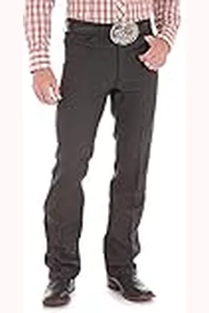 Wrangler Wrancher, Vaqueros de Vestir para Hombre, Negro Jaspeado, 34W x 30L