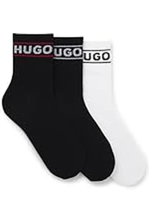 HUGO BOSS 3p Qsrib Sporty CC W Quarter_Socks, , 36-42 para Mujer
