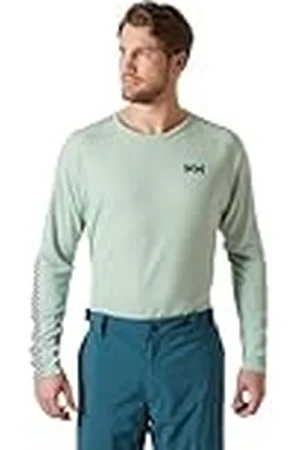 Helly Hansen LIFA Active Stripe Crew Chaqueta Baselayer, 462 Green Mist, XXL para Hombre