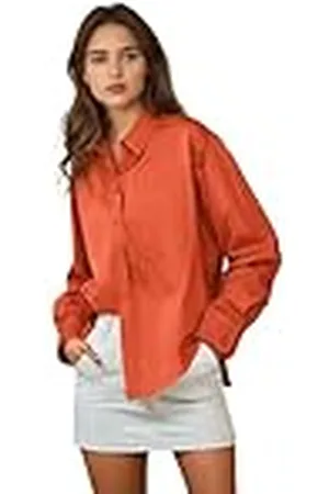 Trendyol Damen Gerade Lange Ärmel Plus Size Hemd, Camisa De Las Mujeres,