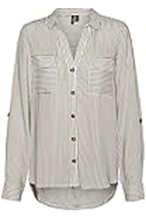 VERO MODA Vmbumpy L S Camiseta New Wvn Ga Noos Blusas, , Mujer