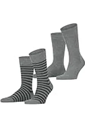 ESPRIT Fine Stripe Multipack M So algodón estampados 2 pares, Calcetines Hombre, , 43-46