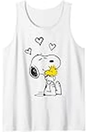Peanuts Snoopy Woodstock Te abrazo fuerte Camiseta sin Mangas