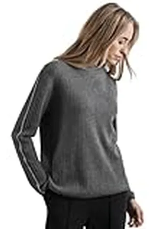 Street one A303049 Sudadera Cosy con Detalle de Contraste, Echo Grey Mel, 38 para Mujer