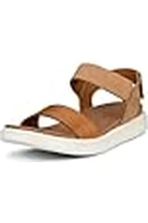 Ecco Flowt W, Sandalias Mujer, Marrón (Lion/Cashmere 51323), 35 EU