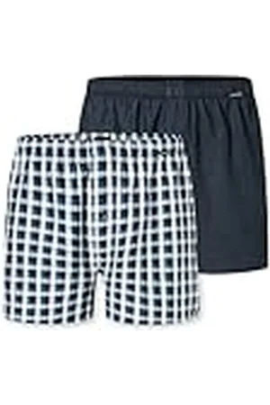 Schiesser 2 Pack Boxershorts Baumwolle Web Multipack-Webboxer Bóxer, , 42 Hombres