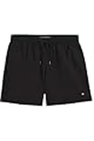 Tommy Hilfiger Bañador Hombre Medium Drawstring con logotipo, Negro (Black), L