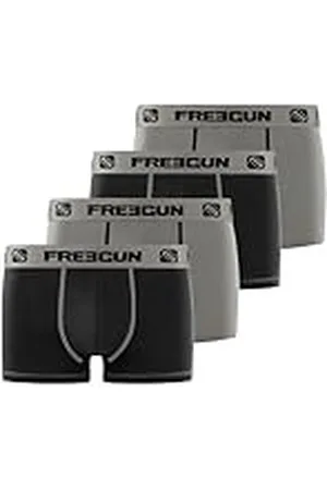Freegun Calzoncillo Ropa Interior Chico Algodón Uni (Juego de 4)