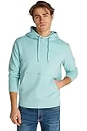 Calvin Klein Hoodie Hombre Badge con capucha, Azul (Fresh Mint), S