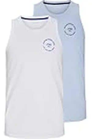 JACK & JONES Tanktop Jjsimon SL 2Pk MP Pls-Camiseta de Tirantes, Color Azul, XXXXL (Pack de 2) Hombres