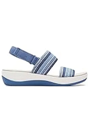 Clarks Paseo de Arla, Sandalias Planas Mujer, Azul, 41 EU