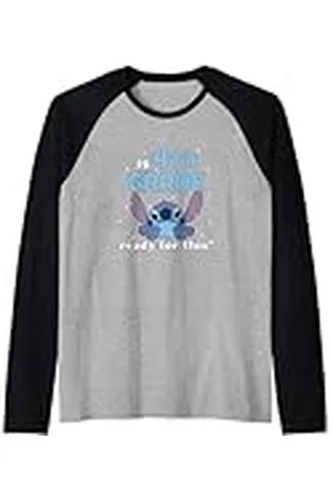 Disney Lilo & Stitch Is 4th Grade Ready For This? Chest Logo Camiseta Manga Raglan