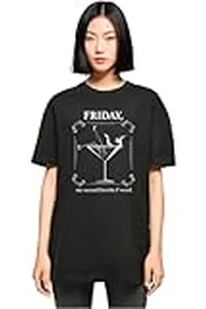 Mister Tee Mt10713-ladies F-Word Oversized Boyfriend tee Camiseta, , XL para Mujer