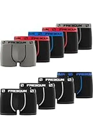 Freegun Fg/Sol/Am/3/Pk9 Ropa Interior de Hombres, , 6-8 Años (Pack de 9) para Niños