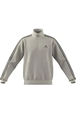 adidas Hombre Essentials Fleece 3-Stripes 1/4-Zip Sweatshirt, , L