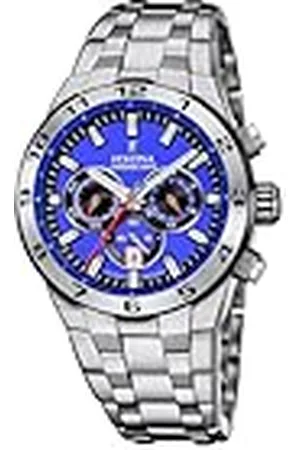 Festina Reloj Hombre F20670/3 Chrono Bike Caja de Acero Inoxidable 316l Plateado Correa de Acero Inoxidable 316l Plateado