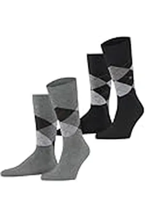 Burlington Everyday Argyle M So algodón estampados 2 pares, Calcetines Hombre, , 40-46