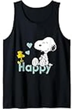Peanuts Snoopy Woodstock Happy Camiseta sin Mangas