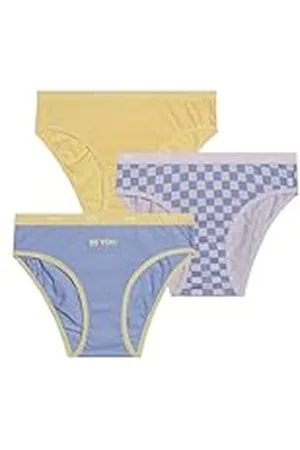 Dim Girl Bolsillos de algodón Suave cómodo X3 Calzoncillos, Damier Set, 16 Años EU