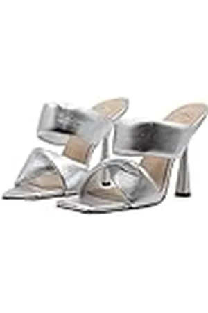 Faina Sandalias de cuero Mujer, plata, 38 EU