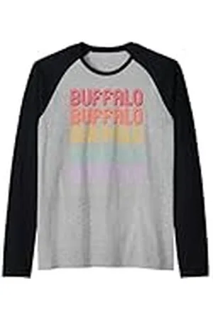 Buffalo Búfalo Camiseta Manga Raglan