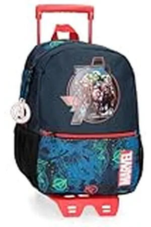Marvel Avengers Los Vengadores On the Warpath Mochila Escolar con Carro 25x32x12 cms Poliéster 9,6L