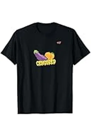 Emoji Melocotón Berenjena Censurado Emoticon Camiseta