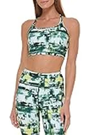 DKNY Camiseta Deportiva para Mujer con Estampado de Luces Bordadas Sujetador, , XS