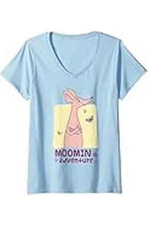 Moomin Mujer Sniff es aventura Camiseta Cuello V