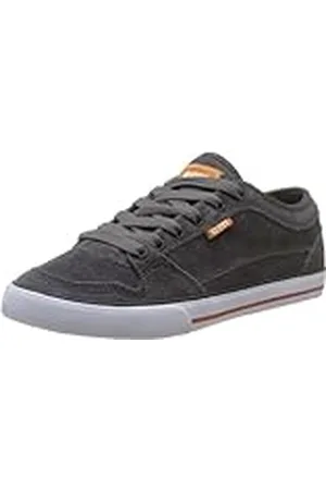 Globe TB GBTB4 - Zapatillas de cuero para unisex-adultos, color azul, talla 39, Gris Oscuro (Charcoal/Burnt Orange), 39