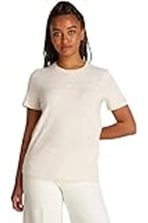 Tommy Hilfiger REG Corp Logo C-NK SS WW0WW40276, Camisetas de Punto de Manga Corta, Mujer, , XXL