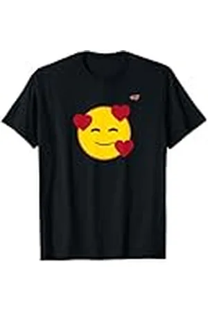 Emoji Emoticon Sonrisa Sonrisa Sonriente Corazones Flotantes Camiseta