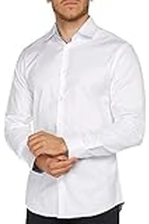 SELECTED Shdonenew-Mark Shirt LS Noos Camisa, , Large para Hombre