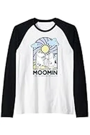 Moomin Vitral Estilo Vida En valley Light Camiseta Manga Raglan