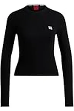 HUGO BOSS Scallia Jersey de Punto, Negro1, S para Mujer